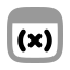 Variable icon with bulk rounded style