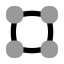 Vectorsquare icon with bulk rounded style