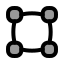 Vectorsquare icon with duotone rounded style