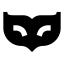 Venetianmask icon with solid sharp style