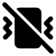 Vibrateoff icon with solid standard style