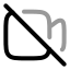 Videooff icon with twotone rounded style