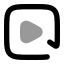 Videoreplay icon with bulk rounded style