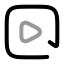 Videoreplay icon with twotone rounded style