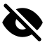 Viewoffslash icon with solid standard style
