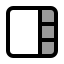 Viewsidebarright icon with duotone standard style