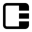 Viewsidebarright icon with solid standard style