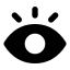 Vision icon with solid standard style