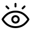Vision icon with stroke standard style