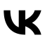 Vk icon with solid sharp style