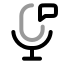 Voicecomment icon with twotone rounded style