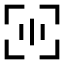 Voiceid icon with stroke sharp style