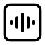 Voice icon with stroke standard style