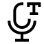 Voicetotext icon with stroke sharp style