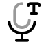 Voicetotext icon with twotone rounded style