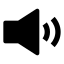 Volumehigh icon with solid sharp style