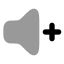 Volumeup icon with bulk rounded style
