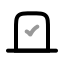 Vote icon with twotone rounded style