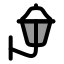 Walllamp icon with duotone rounded style
