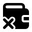 Walletremove icon with solid standard style