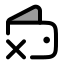 Walletremove icon with duotone rounded style