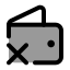 Walletremove icon with duotone standard style