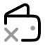 Walletremove icon with twotone rounded style