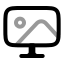 Walpaper icon with twotone rounded style