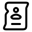 Wanted icon with stroke rounded style