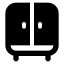 Wardrobe icon with solid standard style