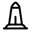 Washingtonmonument icon with stroke rounded style