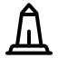 Washingtonmonument icon with stroke standard style