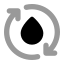 Waterenergy icon with bulk rounded style