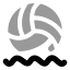 Waterpolo icon with bulk rounded style