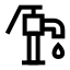 Waterpump icon with stroke sharp style