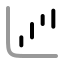 Waterfallup icon with duotone rounded style
