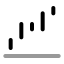 Waterfallup icon with duotone rounded style
