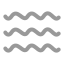 Waves icon with duotone rounded style