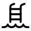 Wavesladder icon with stroke rounded style
