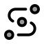 Waypoints icon with duotone standard style