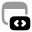 Webdesign icon with bulk rounded style