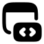 Webdesign icon with solid rounded style