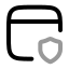 Webprotection icon with twotone rounded style