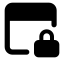 Websecurity icon with solid standard style
