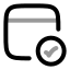 Webvalidation icon with twotone rounded style