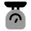Weightscale icon with bulk rounded style