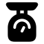 Weightscale icon with solid rounded style
