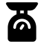 Weightscale icon with solid standard style