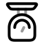 Weightscale icon with twotone rounded style
