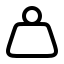 Weight icon with stroke rounded style